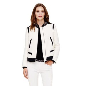 Club Monaco cream and black jacket